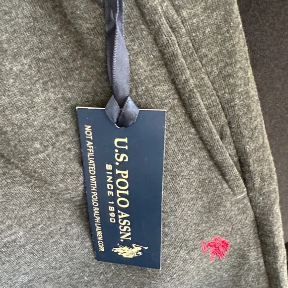 U.S. Polo Assn. Charcoal Gray Kids Joggers - Picture 4 of 4